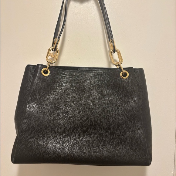 Michael Kors Black Leather Tote Bag - Picture 5 of 9
